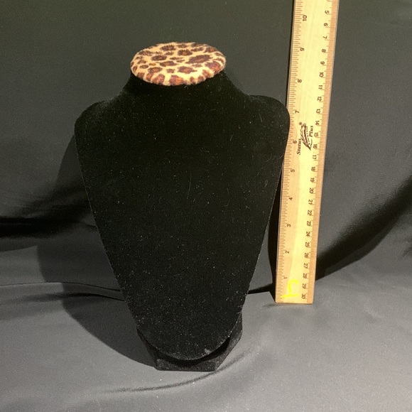 Set/5 Black Velvet Jewelry Display Stands - Picture 4 of 17